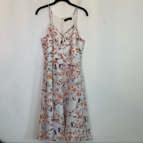 ADELYN RAE white floral cut out mini dress - Picture 3 of 7